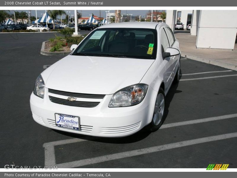 Summit White / Neutral 2008 Chevrolet Cobalt LT Sedan