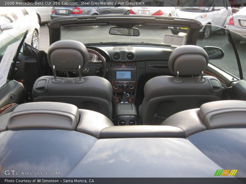 Steel Grey Metallic / Ash Grey/Black 2008 Mercedes-Benz CLK 350 Cabriolet