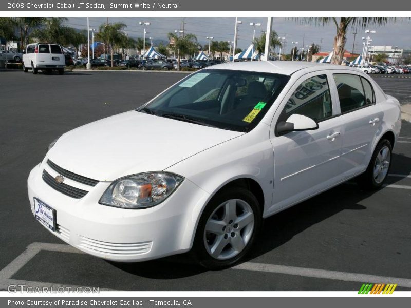 Summit White / Neutral 2008 Chevrolet Cobalt LT Sedan