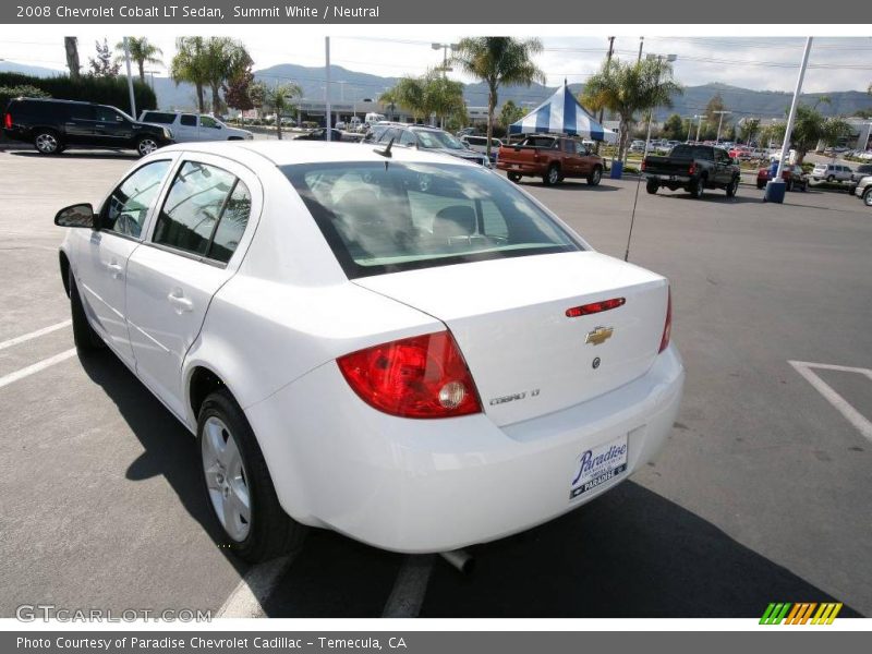 Summit White / Neutral 2008 Chevrolet Cobalt LT Sedan
