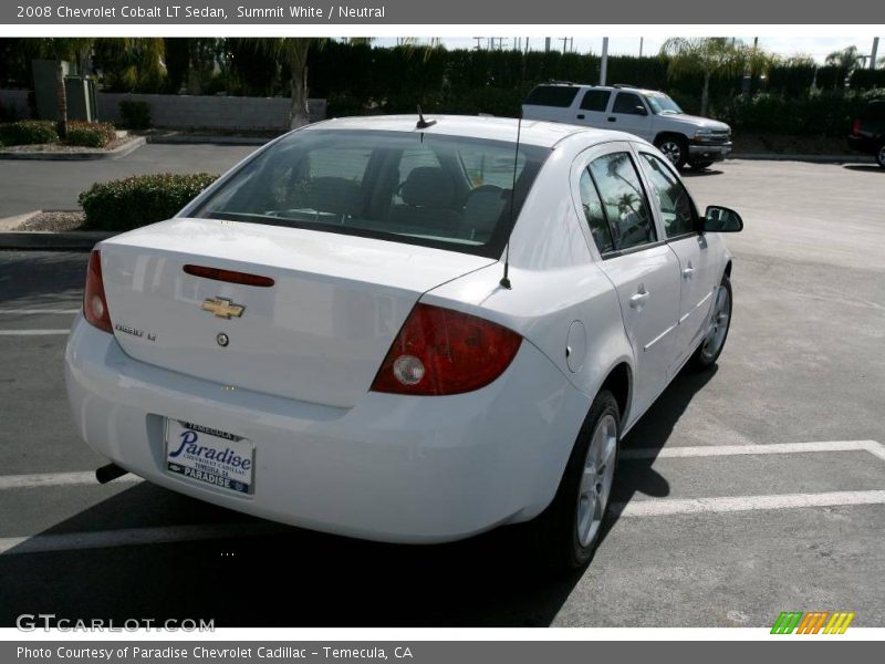 Summit White / Neutral 2008 Chevrolet Cobalt LT Sedan