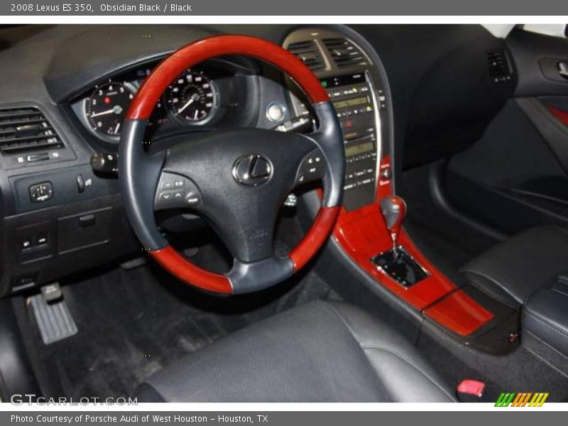Obsidian Black / Black 2008 Lexus ES 350