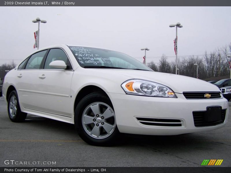 White / Ebony 2009 Chevrolet Impala LT