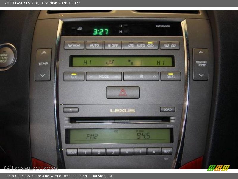 Obsidian Black / Black 2008 Lexus ES 350