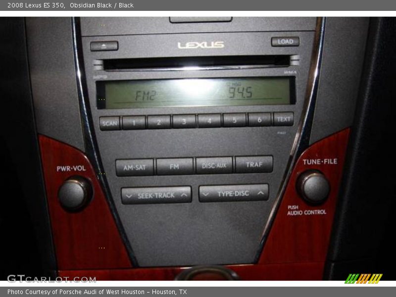 Obsidian Black / Black 2008 Lexus ES 350