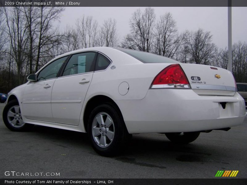 White / Ebony 2009 Chevrolet Impala LT