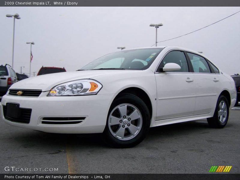 White / Ebony 2009 Chevrolet Impala LT