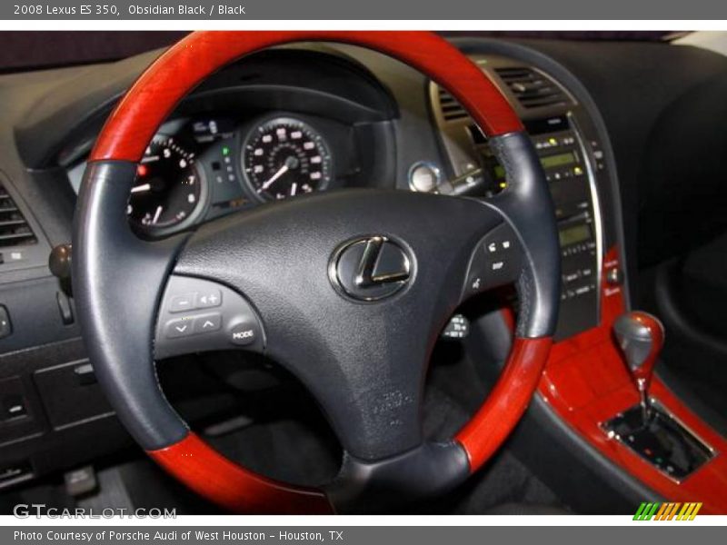 Obsidian Black / Black 2008 Lexus ES 350