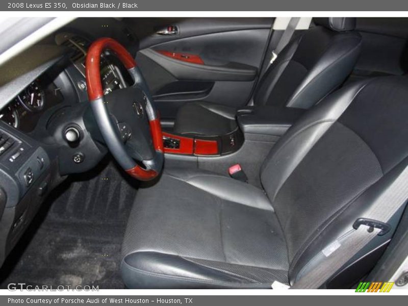 Obsidian Black / Black 2008 Lexus ES 350