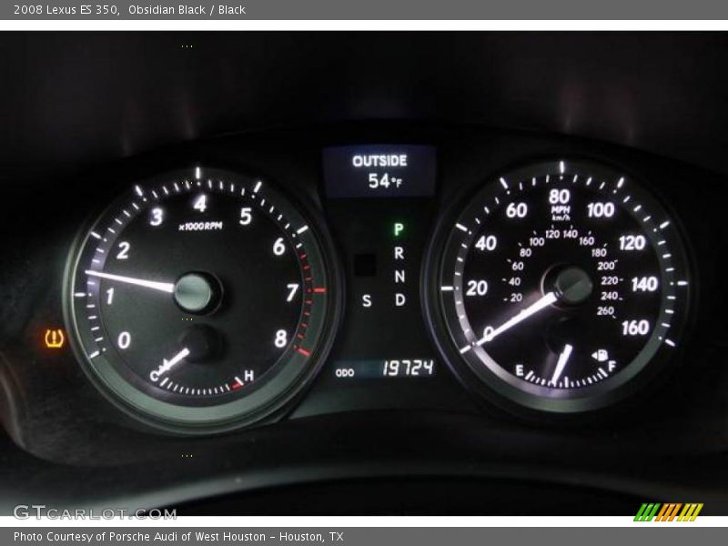Obsidian Black / Black 2008 Lexus ES 350