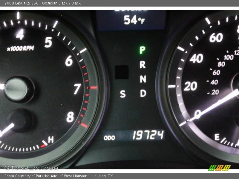 Obsidian Black / Black 2008 Lexus ES 350