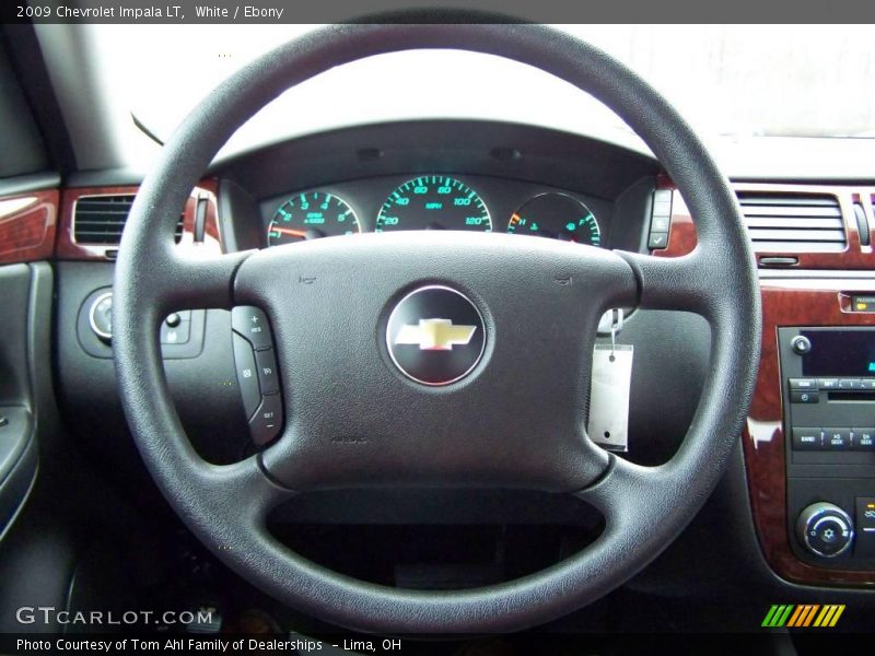 White / Ebony 2009 Chevrolet Impala LT
