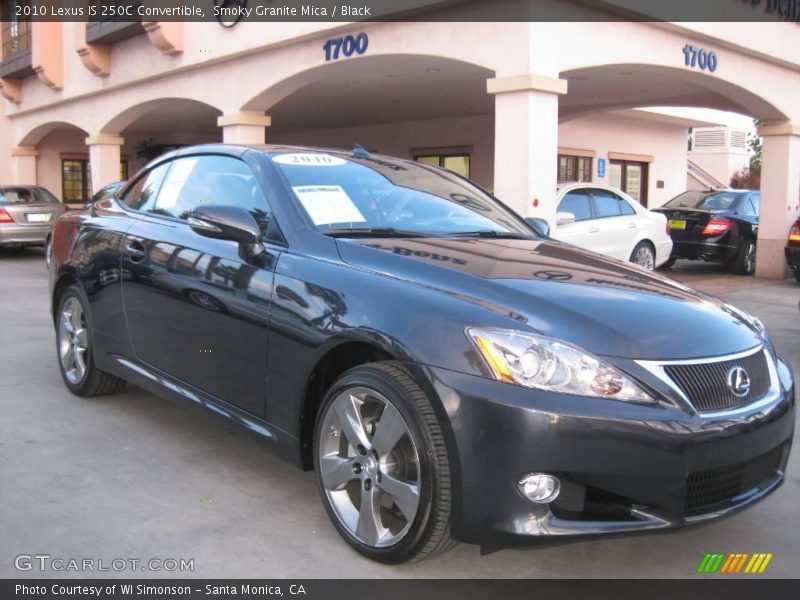 Smoky Granite Mica / Black 2010 Lexus IS 250C Convertible