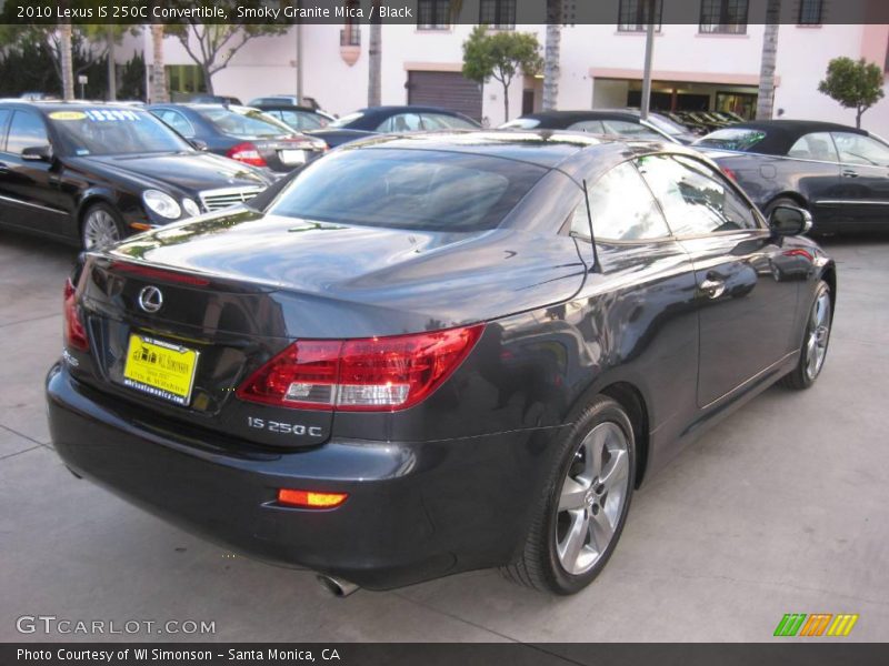 Smoky Granite Mica / Black 2010 Lexus IS 250C Convertible