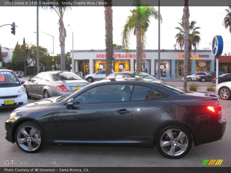 Smoky Granite Mica / Black 2010 Lexus IS 250C Convertible