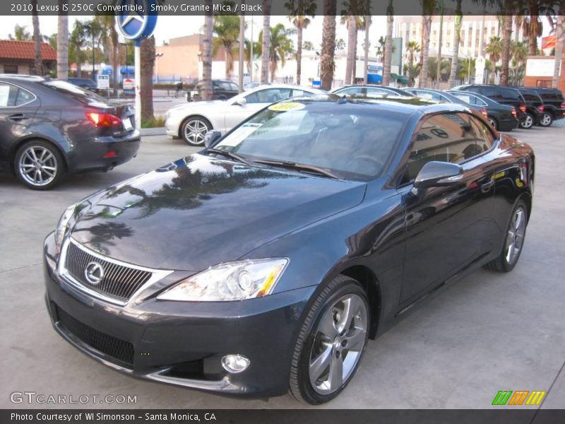 Smoky Granite Mica / Black 2010 Lexus IS 250C Convertible