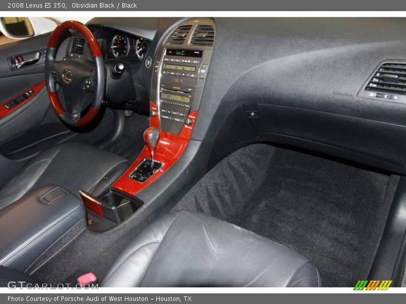 Obsidian Black / Black 2008 Lexus ES 350