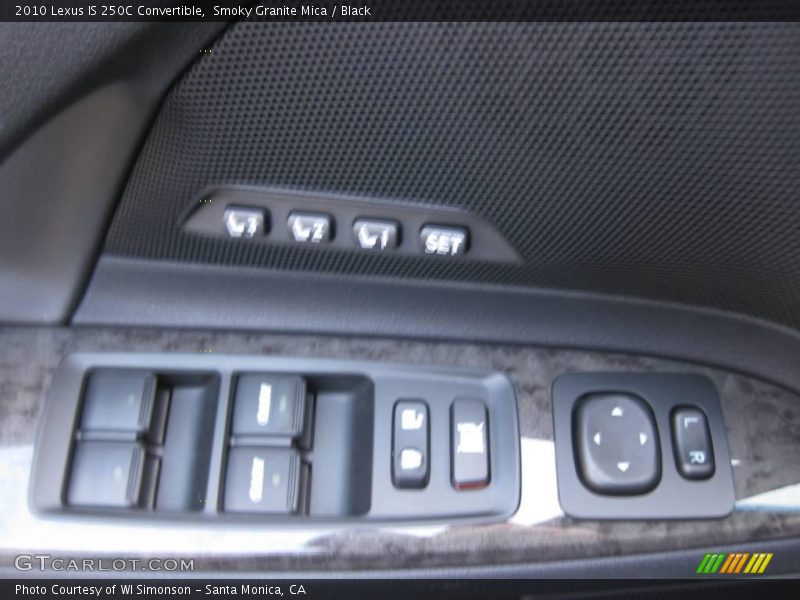 Smoky Granite Mica / Black 2010 Lexus IS 250C Convertible