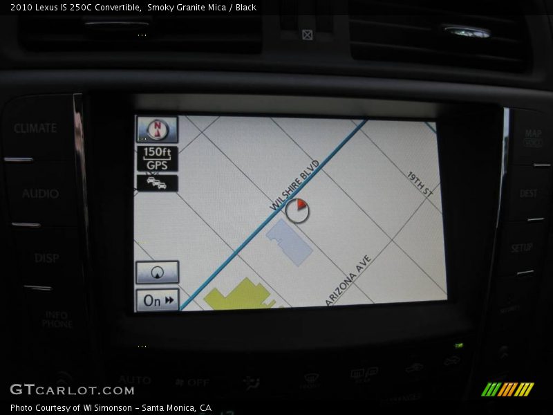 Smoky Granite Mica / Black 2010 Lexus IS 250C Convertible