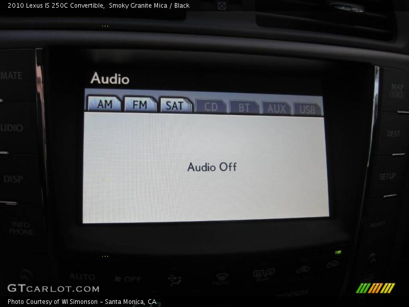 Smoky Granite Mica / Black 2010 Lexus IS 250C Convertible