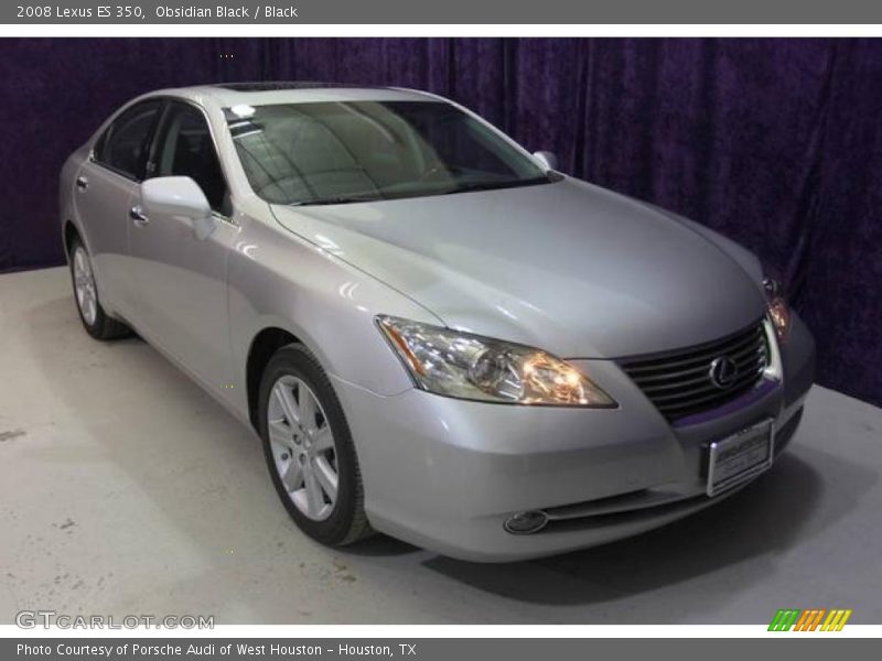 Obsidian Black / Black 2008 Lexus ES 350