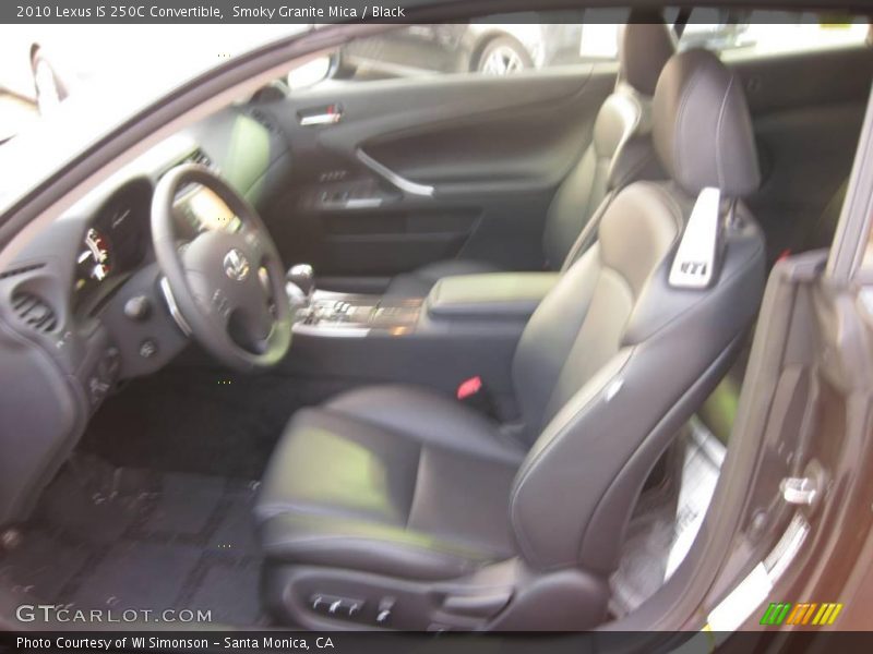 Smoky Granite Mica / Black 2010 Lexus IS 250C Convertible