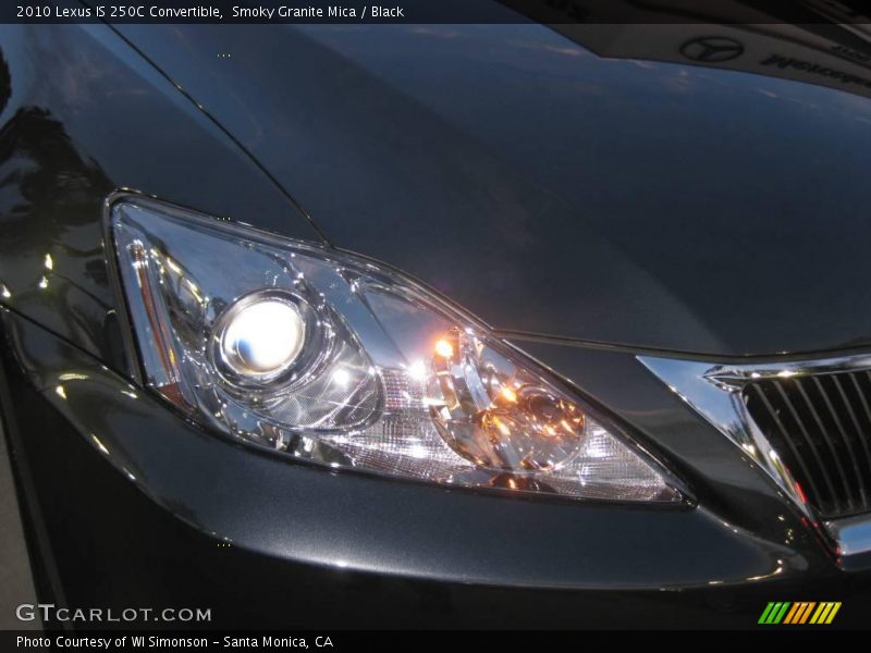 Smoky Granite Mica / Black 2010 Lexus IS 250C Convertible