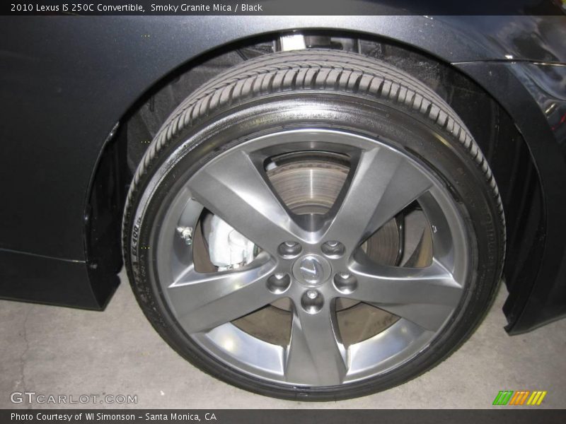 Smoky Granite Mica / Black 2010 Lexus IS 250C Convertible