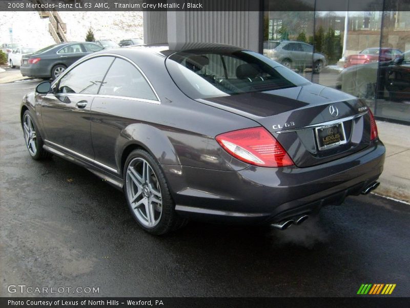 Titanium Grey Metallic / Black 2008 Mercedes-Benz CL 63 AMG