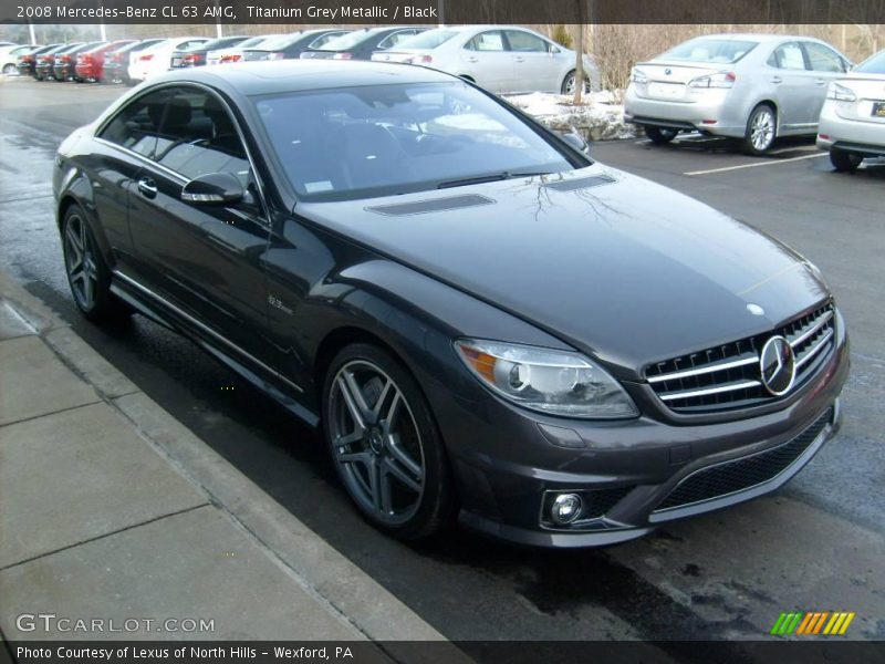 Titanium Grey Metallic / Black 2008 Mercedes-Benz CL 63 AMG