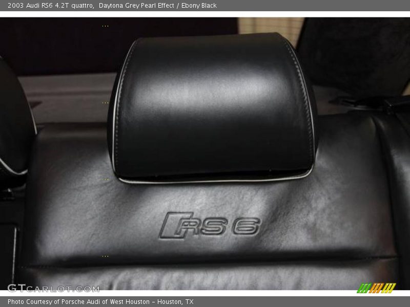 Daytona Grey Pearl Effect / Ebony Black 2003 Audi RS6 4.2T quattro