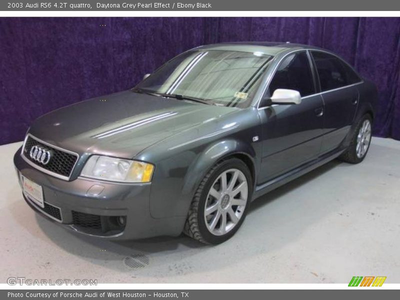 Daytona Grey Pearl Effect / Ebony Black 2003 Audi RS6 4.2T quattro
