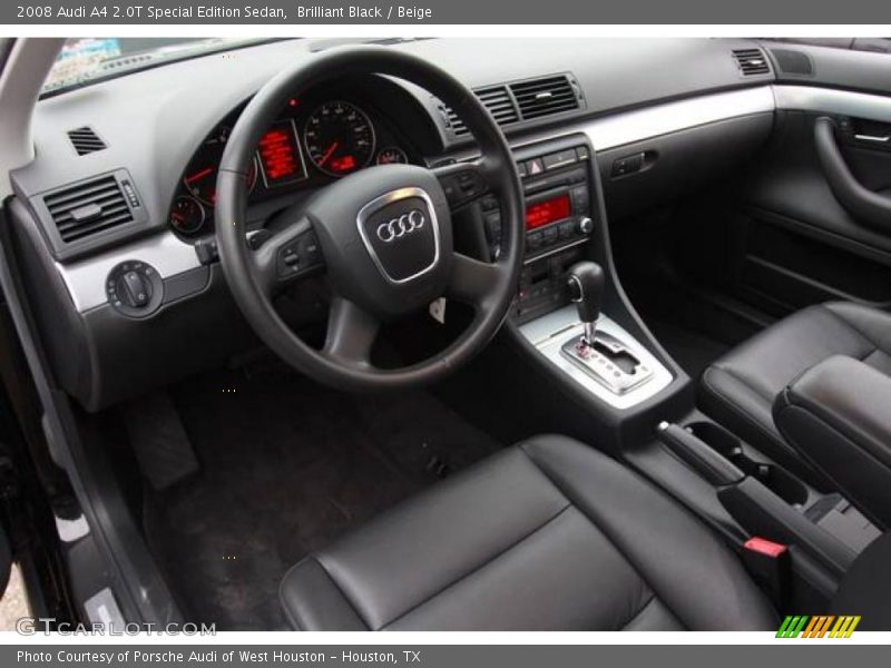 Brilliant Black / Beige 2008 Audi A4 2.0T Special Edition Sedan