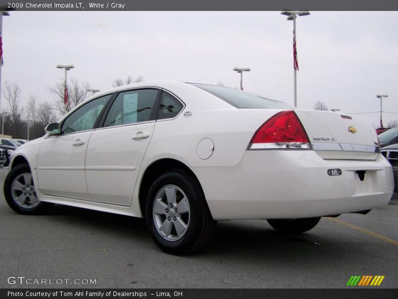 White / Gray 2009 Chevrolet Impala LT
