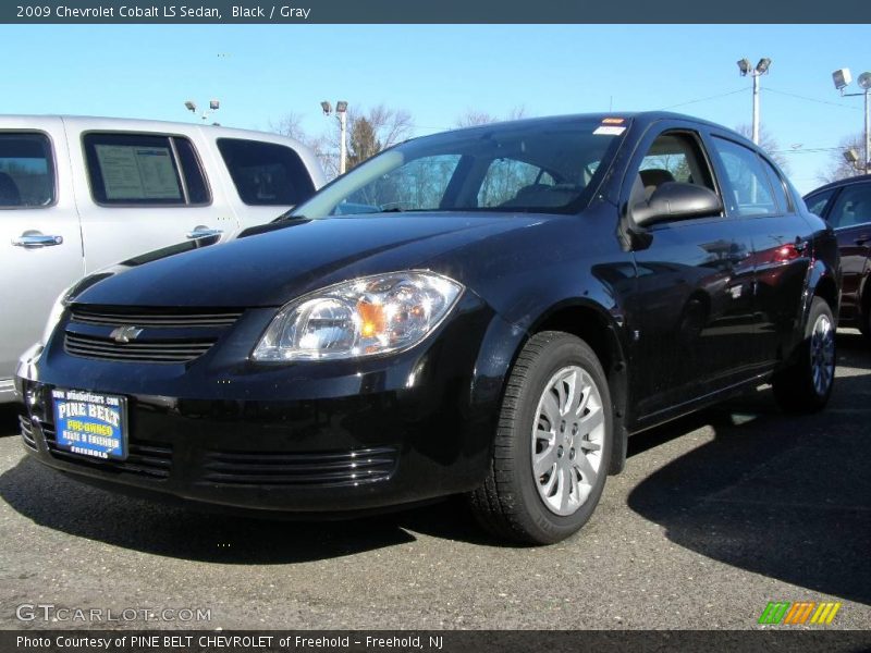 Black / Gray 2009 Chevrolet Cobalt LS Sedan