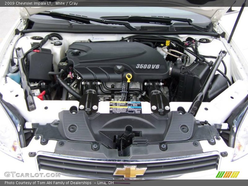 White / Gray 2009 Chevrolet Impala LT