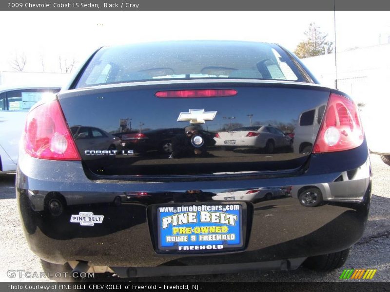Black / Gray 2009 Chevrolet Cobalt LS Sedan
