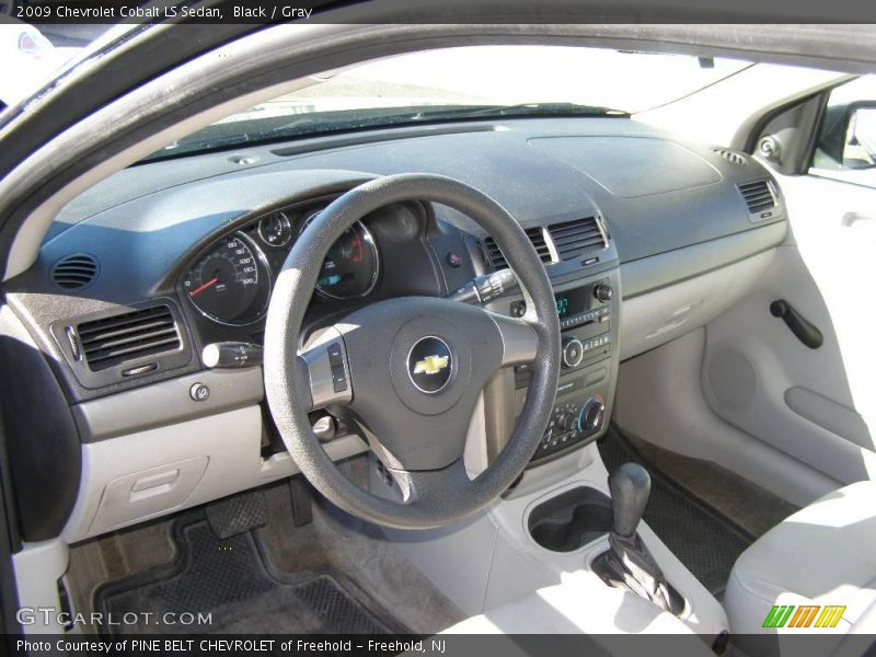 Black / Gray 2009 Chevrolet Cobalt LS Sedan