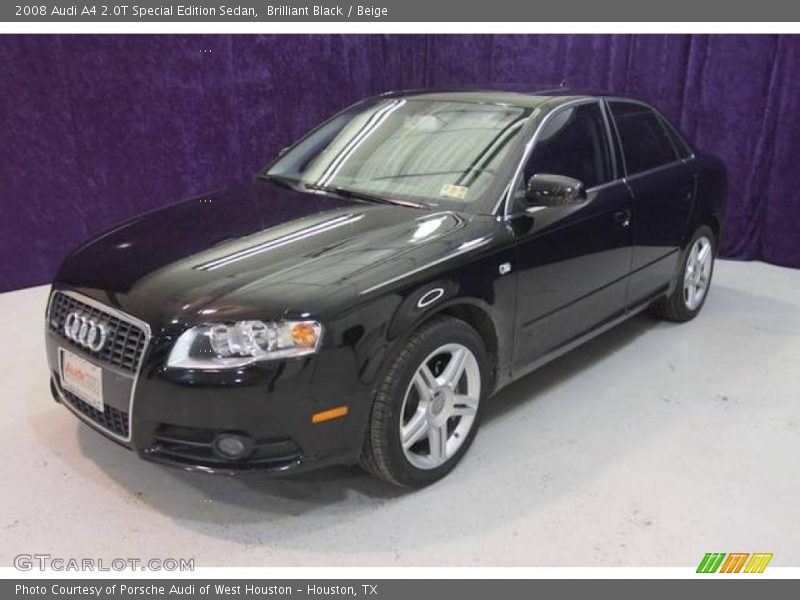 Brilliant Black / Beige 2008 Audi A4 2.0T Special Edition Sedan