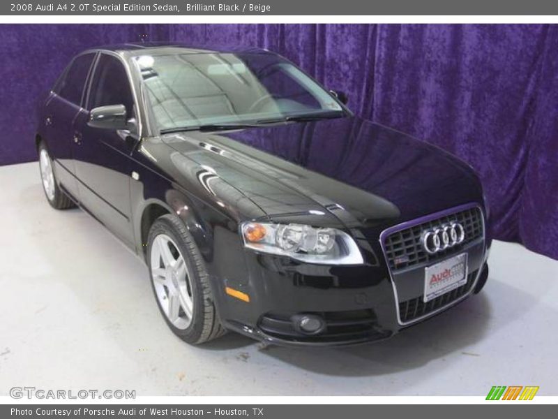 Brilliant Black / Beige 2008 Audi A4 2.0T Special Edition Sedan