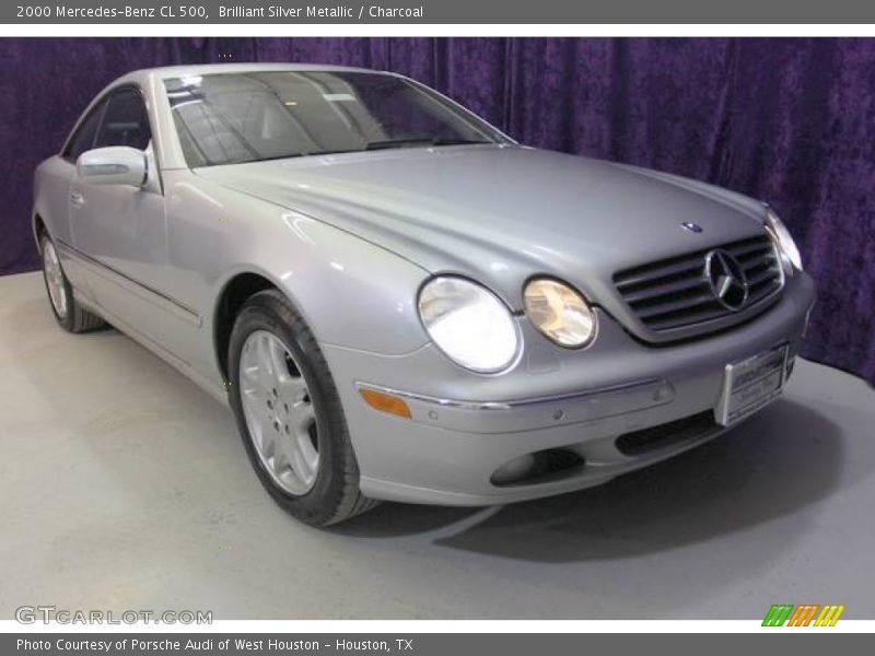 Brilliant Silver Metallic / Charcoal 2000 Mercedes-Benz CL 500