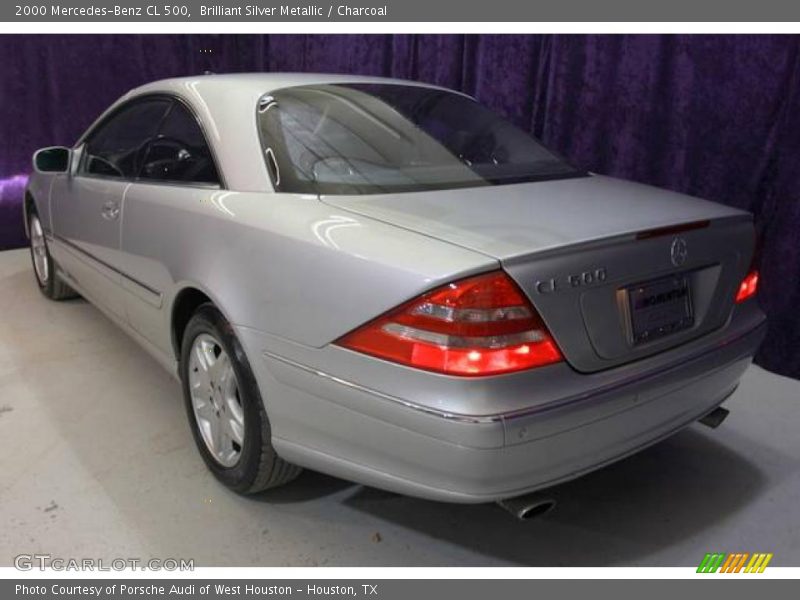 Brilliant Silver Metallic / Charcoal 2000 Mercedes-Benz CL 500