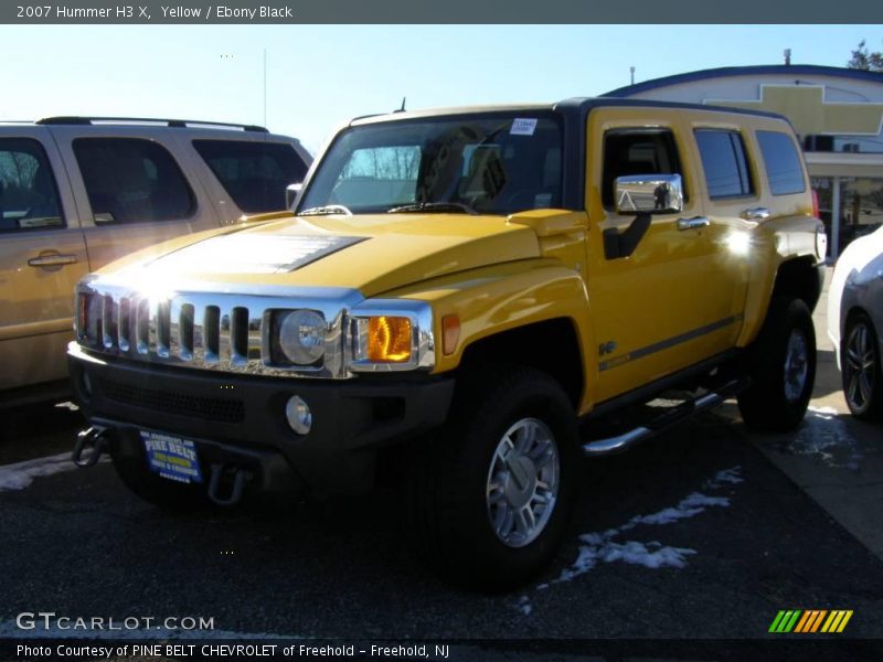 Yellow / Ebony Black 2007 Hummer H3 X