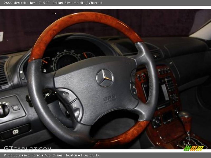 Brilliant Silver Metallic / Charcoal 2000 Mercedes-Benz CL 500