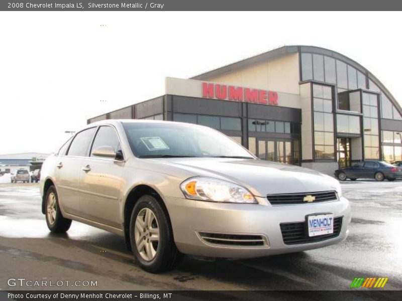 Silverstone Metallic / Gray 2008 Chevrolet Impala LS