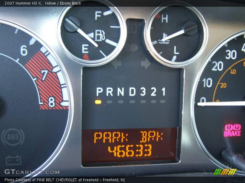 Yellow / Ebony Black 2007 Hummer H3 X