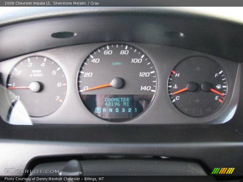 Silverstone Metallic / Gray 2008 Chevrolet Impala LS