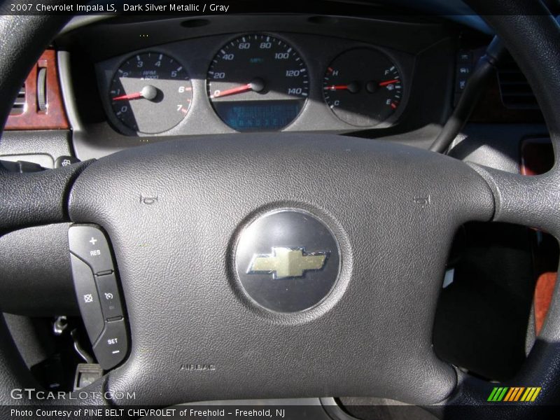 Dark Silver Metallic / Gray 2007 Chevrolet Impala LS