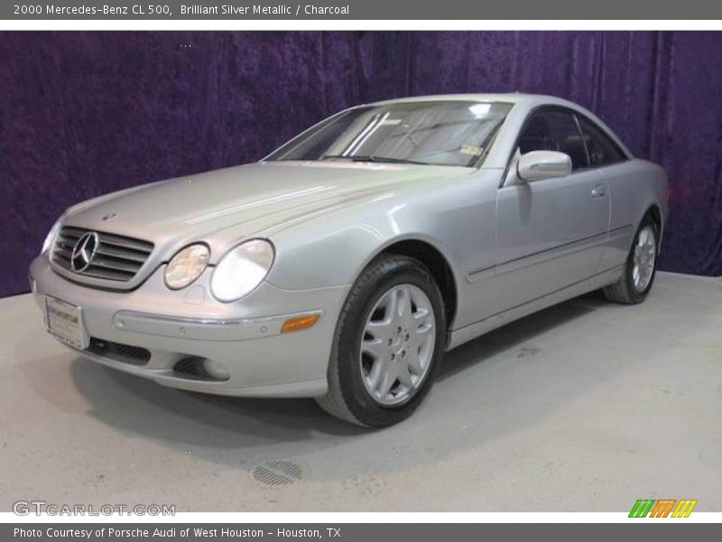 Brilliant Silver Metallic / Charcoal 2000 Mercedes-Benz CL 500