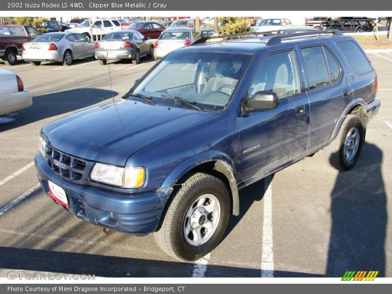 Clipper Blue Metallic / Gray 2002 Isuzu Rodeo LS 4WD